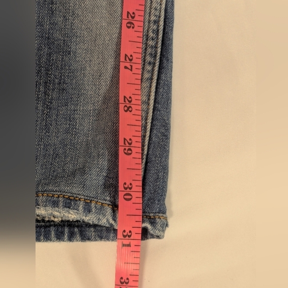 Hudson's the Blinder V2 Biker Jeans Light Blue Denim with Button Fly Size 33 - Picture 13 of 14